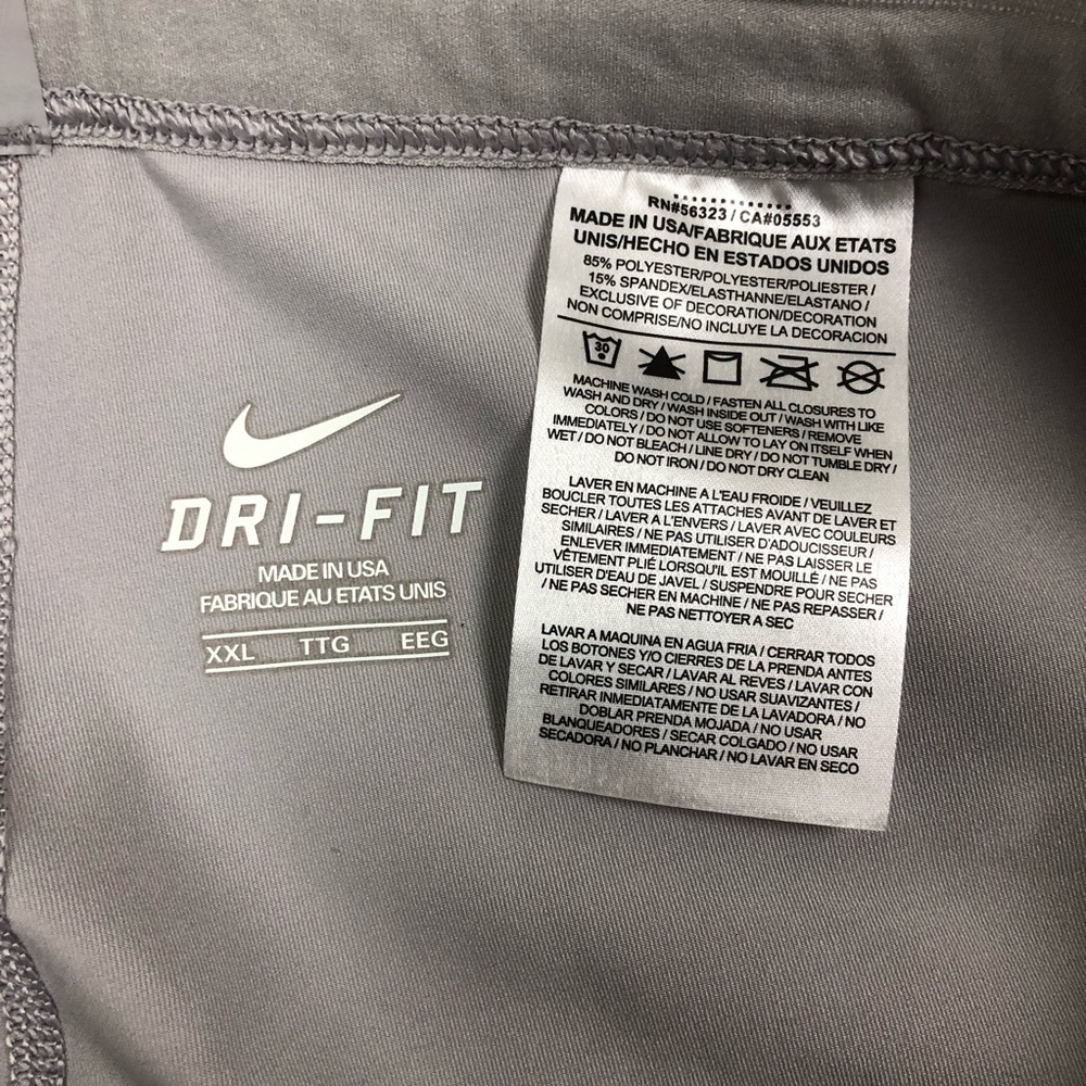 Nike Pro Elite 2020 Track And Field Mens Running Tights Gray 2XL 824624 USA MADE - Picture 14 of 14